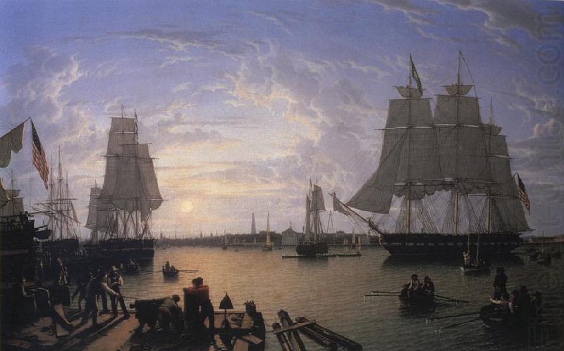 The Boston Harbor from Constitution Wharf, Robert Salmon